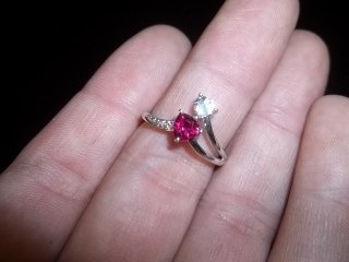 Sterling Silver Ruby Ring