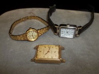 10k Gold Filled Watch Lot Wittnauer & More: 3 watch lot, great parts lot, the wittnauer is 10k gold filled bezel