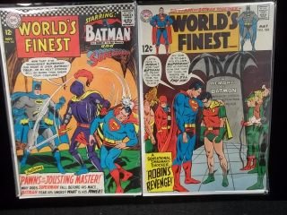 2-1960's Batman Superman Comics #162, 184 Worlds F