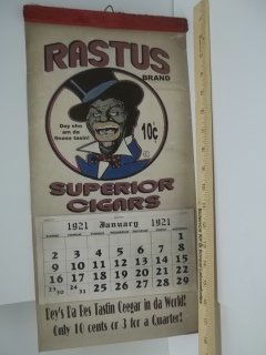 Black Americana Cigar Calender: modern