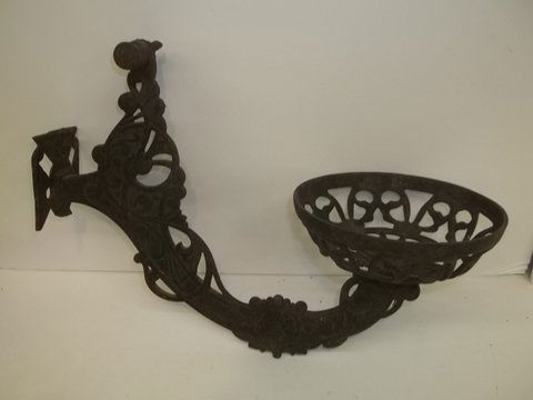 Old Cast Oil Lamp Hanger 13 Inch