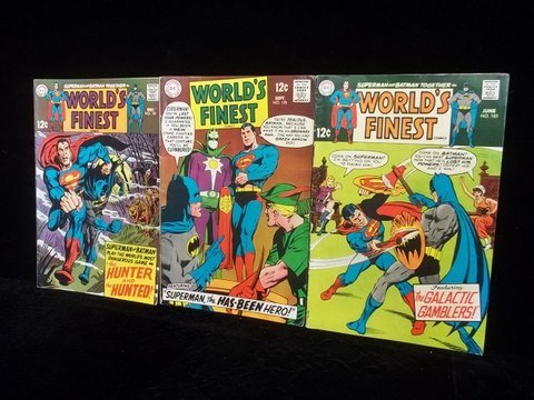 1960s Batman Superman Comics nice: Nos. 171, 178, 185