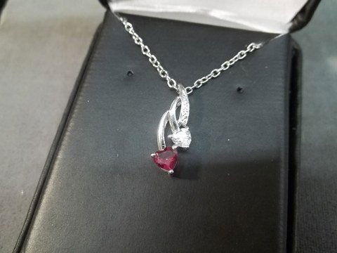 Sterling Ruby Evening Necklace