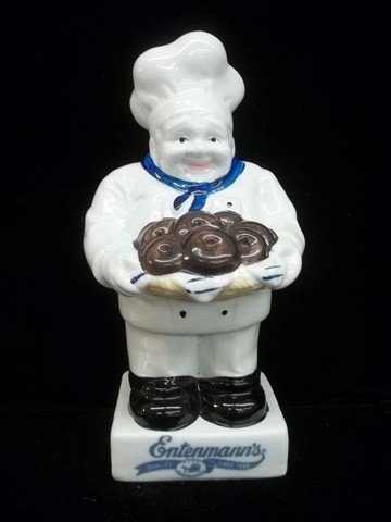 Entenmann's Bakery Promotional BANK 9.5 Inch: A promotional item from the famous East Coast Bakery, mint condition with stopper in bottom