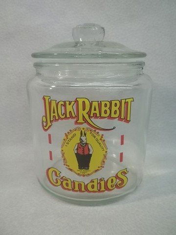 Jack Rabbit Candy Jar: 6 inch modern
