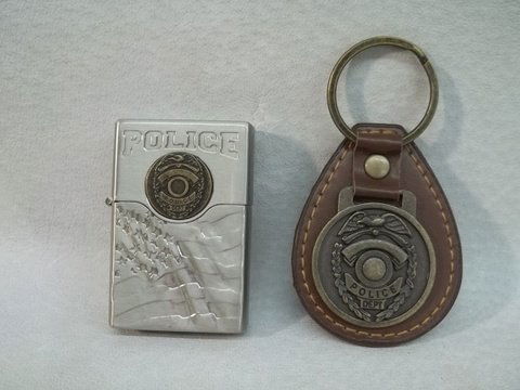 Police Lighter & Keychain: Police Lighter & Keychain