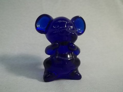 Boyd Cobalt Blue Mouse Figurine