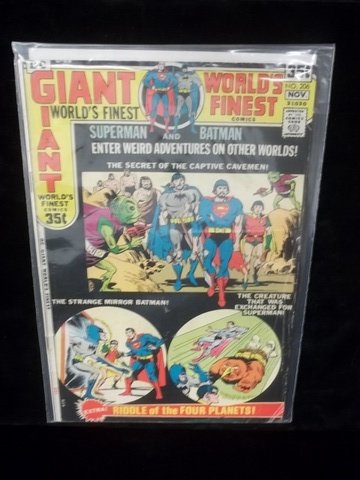 Giant 1960's Finest Comic Batman Superman #206
