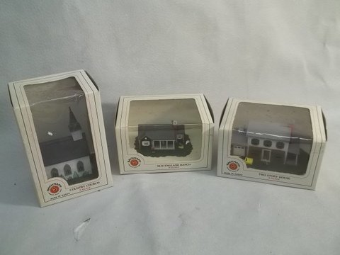 3 Vintage Bachman N Scale Structures Train Sets: nice in box complete