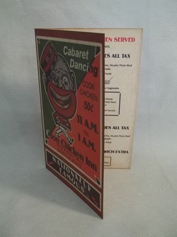 Coon Chicken Inn Menu Black Americana: modern