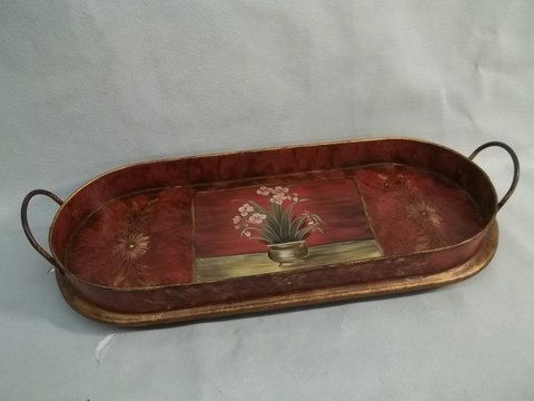 Hand painted Table Tray 18 inch
