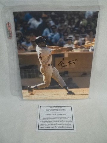 Willie Mays Autograph Photo w COA 8 x 10