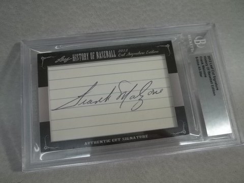 Frank Malzone Cut Autograph BGS Red Sox