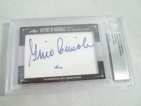 Gino Cimoli Cut Autograph All Star Card BGS: BGS certified encapsulated
