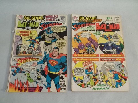 1960's Giant Worlds Finest batman Superman Comic