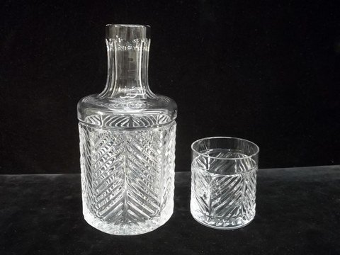 Rare Ralph Lauren Cyrstal Night Water Set: Very nice condition, 8.5 inch tough to find