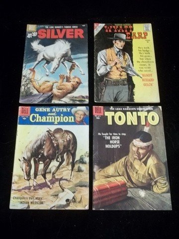 4-1950's 60s Lone Ranger & More Comic Book Lot
