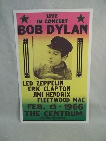 bob Dylan Concert Sign: 22 inch modern piece