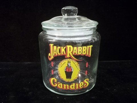 Jack Rabbit Candy Jar: 6 inch modern
