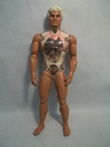 1976 Pulsar Six Million Dollar Man Figure: 13 inch, vintage