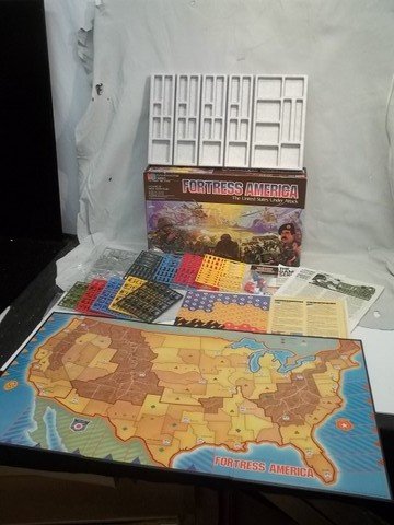 Rare Vintage 1986 MB Fortress America Game MIB: MIB never used, with sadaam hussein on front, milton bradley