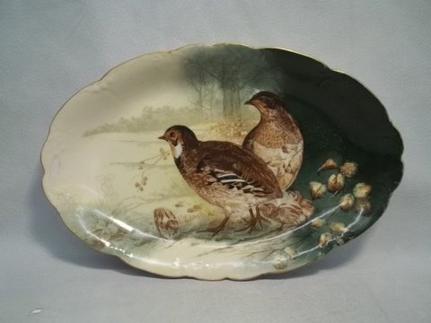RL Limoges Hand Painted Game charger 16 Inch: 16 inch