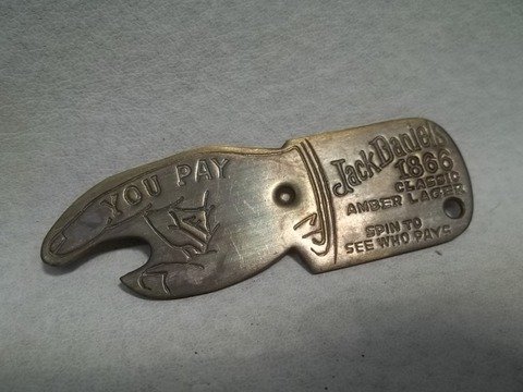 Spinning Jack Daniels Bottle Opener