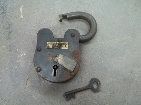 Large Lock With Key