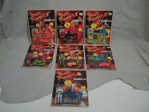 7-1993 Capcom Street Fighter 2 GI Joe Fig MOC: mint on card