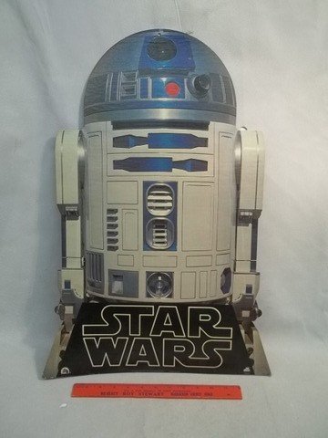 1977 Star Wars Movie Sountrack Promo Mobile Displa: This hung mostly in record shops or in areas of stores that sold records as it was a hanging mobile display to attract attention to the Star Wars Movie Album soundtrack. 36 years old now, has some wea