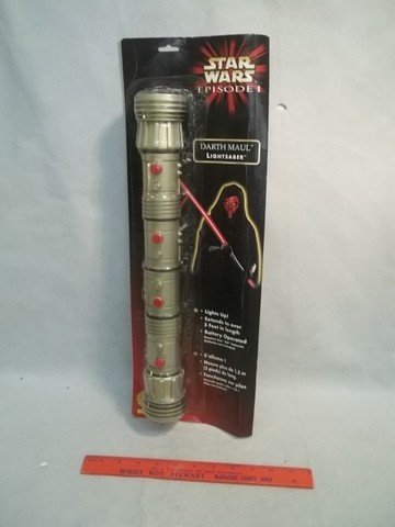 Star Wars Darth Maul Lightsaber MOC: mint on card