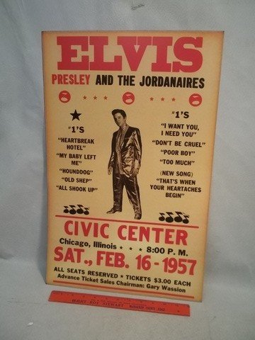 Elvis concert Poster: new modern piece