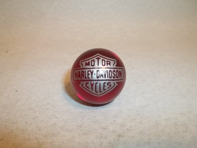 Ruby Red Harley Davidson Shooter Marble
