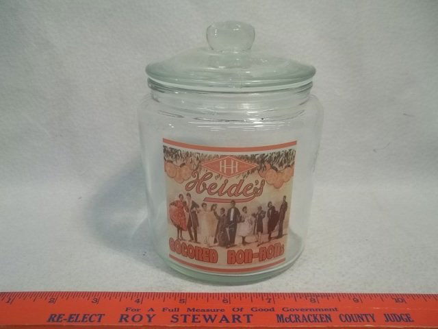Heides Black Americana Bon Bons Candy Jar: modern