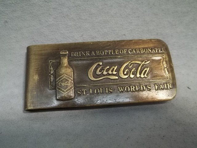 Coca-Cola Tiffany Studios World's Fair Money Clip