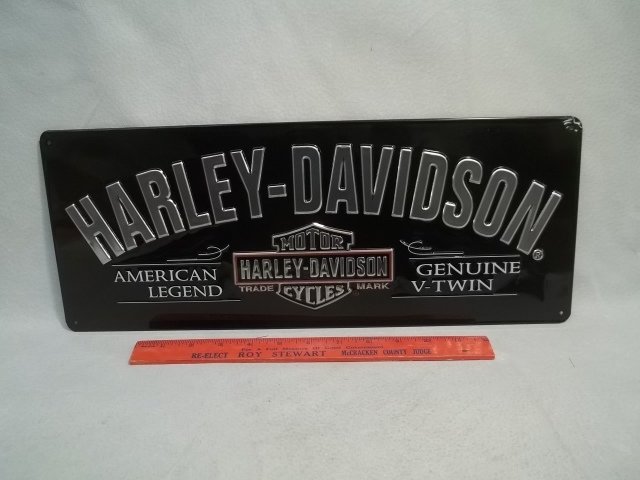 Harley Davidson Embossed Metal Sign