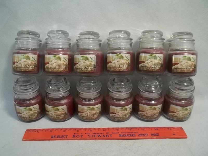 12 Warm Apple Pie Jar Candles New