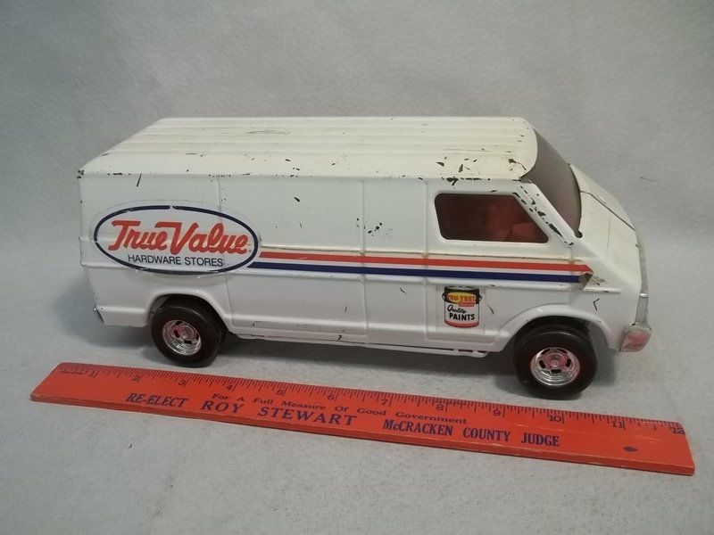 Vintage Ertl True Value Pressed Steel Van