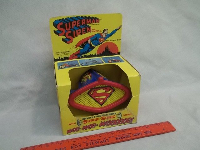 1971 Superman Bicycle Siren MIB