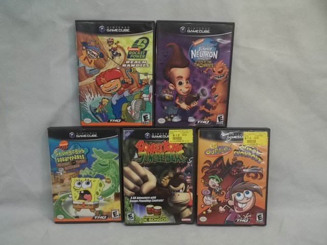 5 Nintendo Game Cube Games Spongebob More