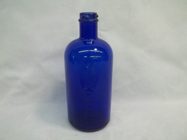 Old Cobalt Blue Larvex Bottle: nice