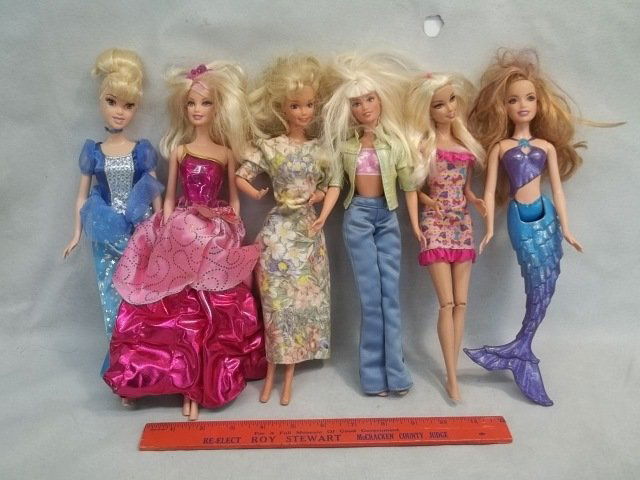 6 Barbie Doll Lot w Vintage