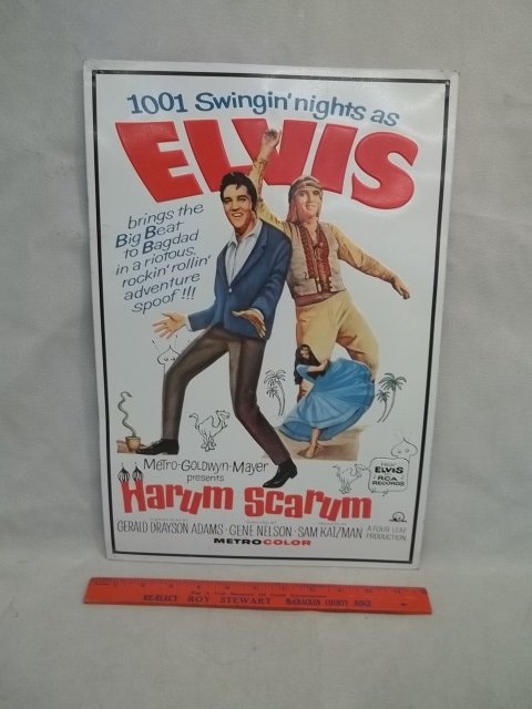 Metal Elvis Sign