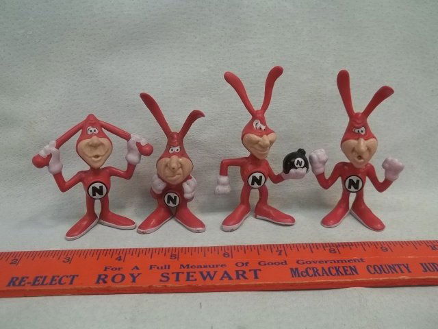 4 Vintage Dominos Pizza The Noid Figures