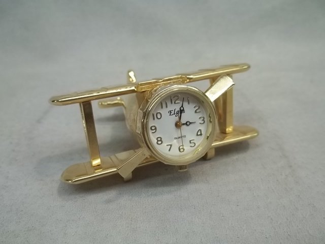 Nice Elgin Airplane Desk Clock: Works great, very nice