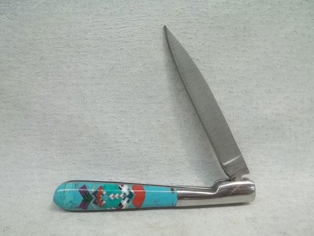 Multi inlay Navajo Knife