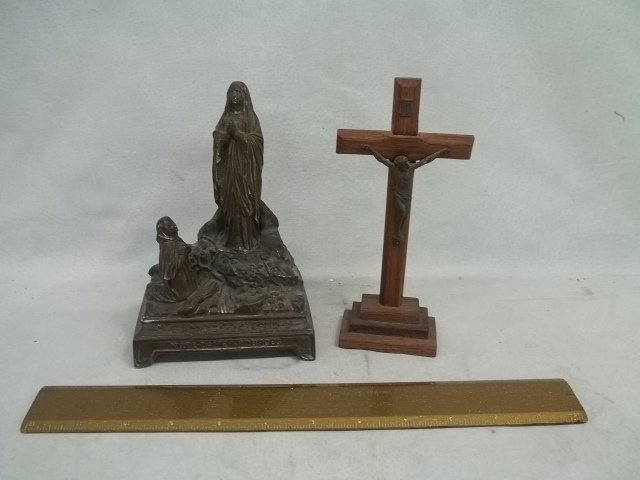 old catholic cross statue: .