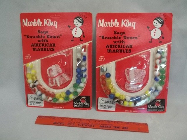 2 1965 Marble King Marbles Sets MOC