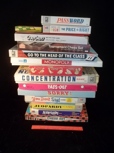 1950s Up Board Game Lot Milton Bradley PB More
