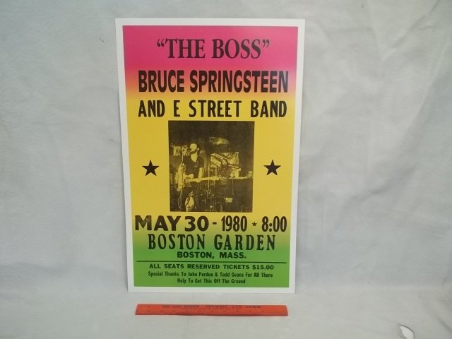 Bruce Springsteen Concert Poster: reproduction